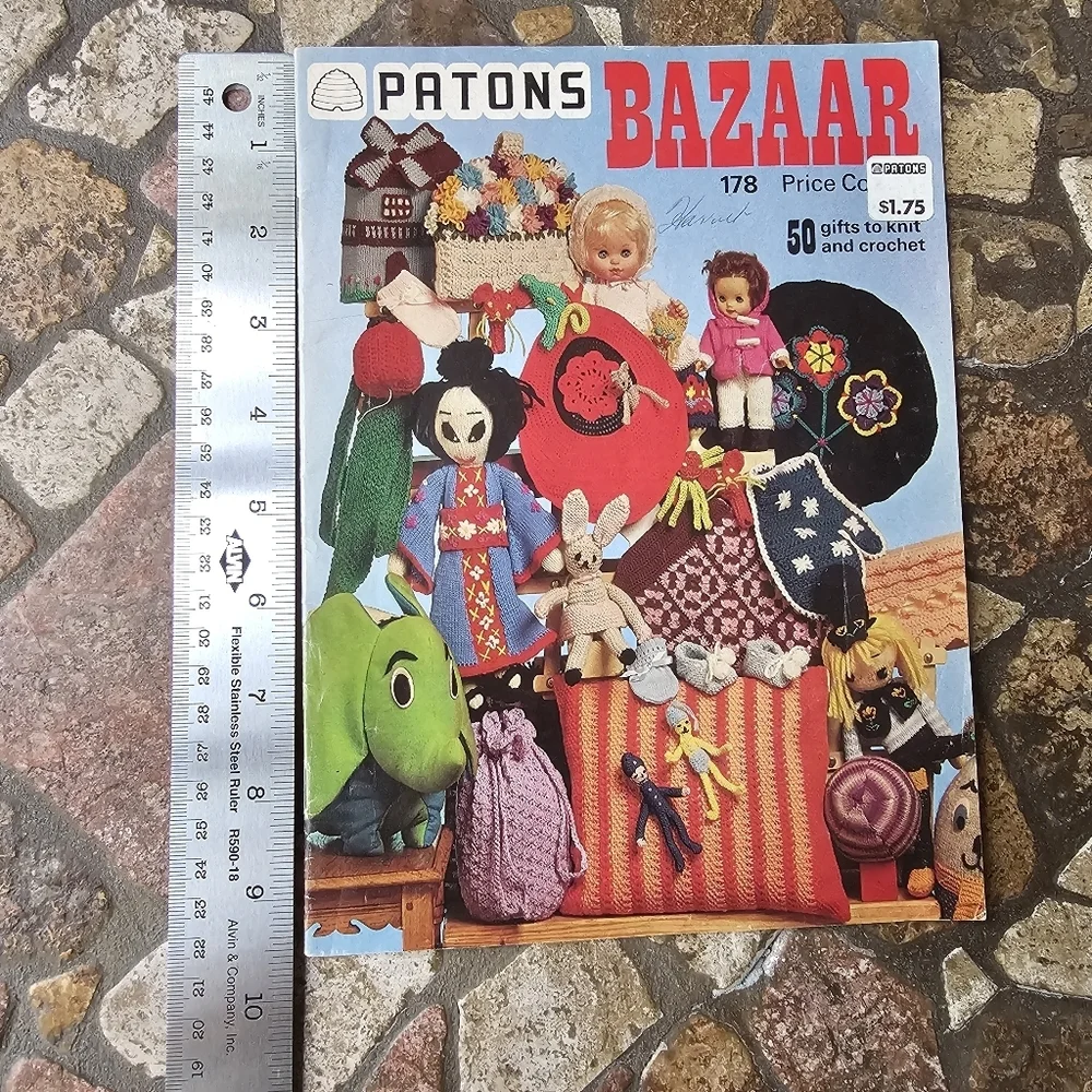1970s Patons Bazaar Knitting & Crochet Magazine No. 178